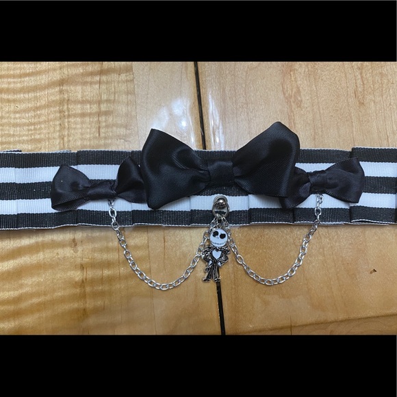 Jack Skelington Hand made PetPly Collar - Picture 2 of 4